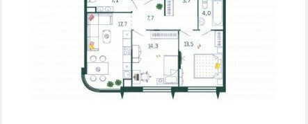 квартира г Москва метро Технопарк наб Марка Шагала 11к/3 фото 1