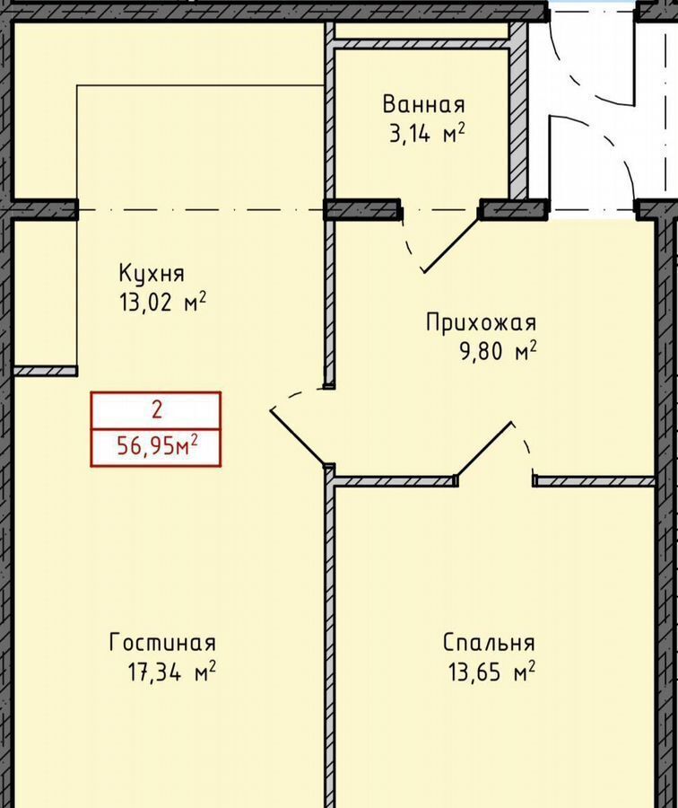 квартира г Махачкала р-н Кировский ул Даганова 135 фото 12