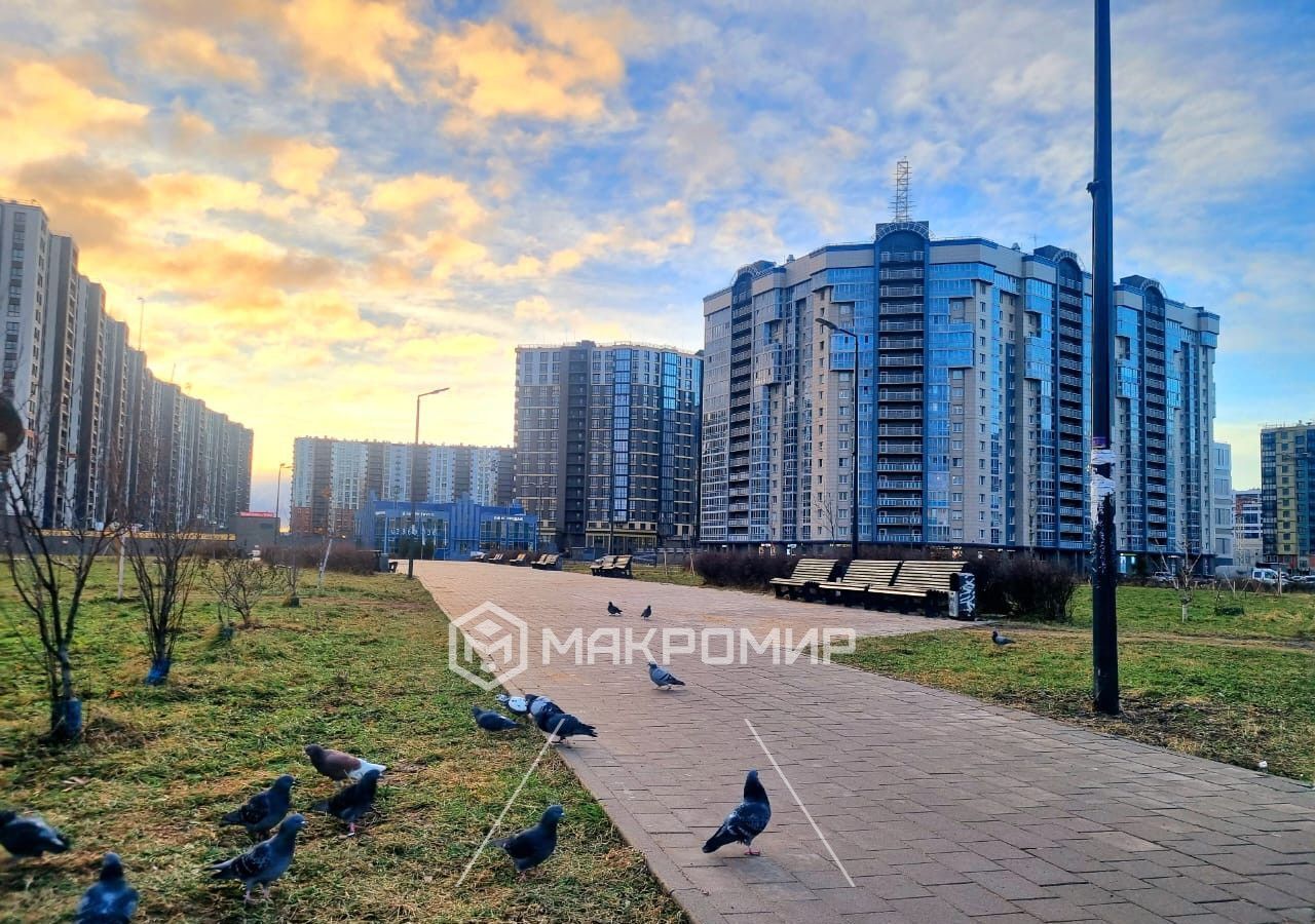 квартира г Санкт-Петербург метро Приморская б-р Александра Грина 1 апарт-комплекс «Cruise Apart» Морской округ фото 37