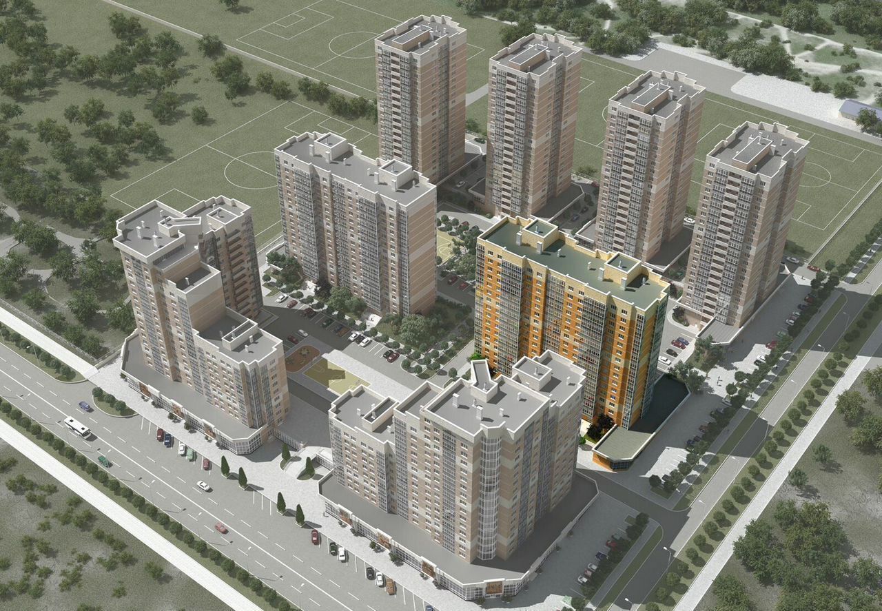 квартира г Новороссийск р-н Южный пр-кт Ленина 4 ЖК на пр. Ленина 95 фото 1