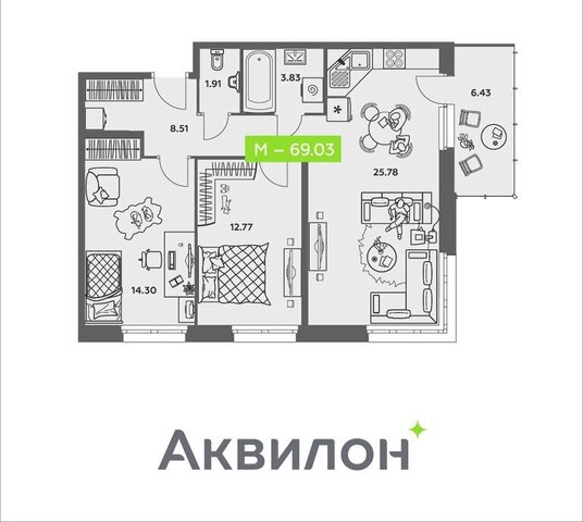 р-н Соломбальский округ ул Валявкина ЖК «АКВИЛОН REKA» фото
