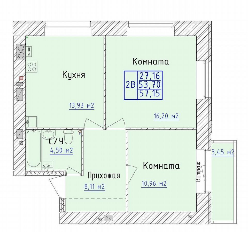 квартира г Ярославль р-н Фрунзенский Дядьково 1-й мкр-н фото 2