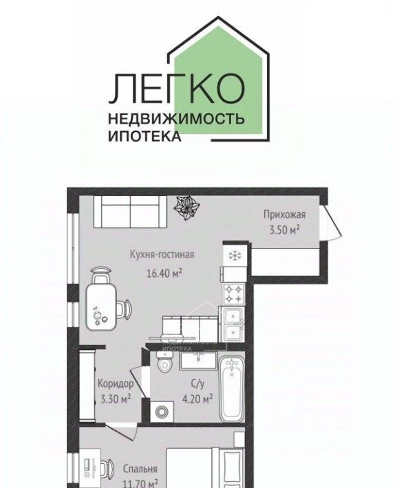квартира г Новосибирск Заельцовская ул Аэропорт 49 фото 2