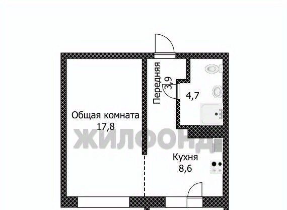 квартира г Барнаул р-н Индустриальный ул Взлетная 109 фото 4