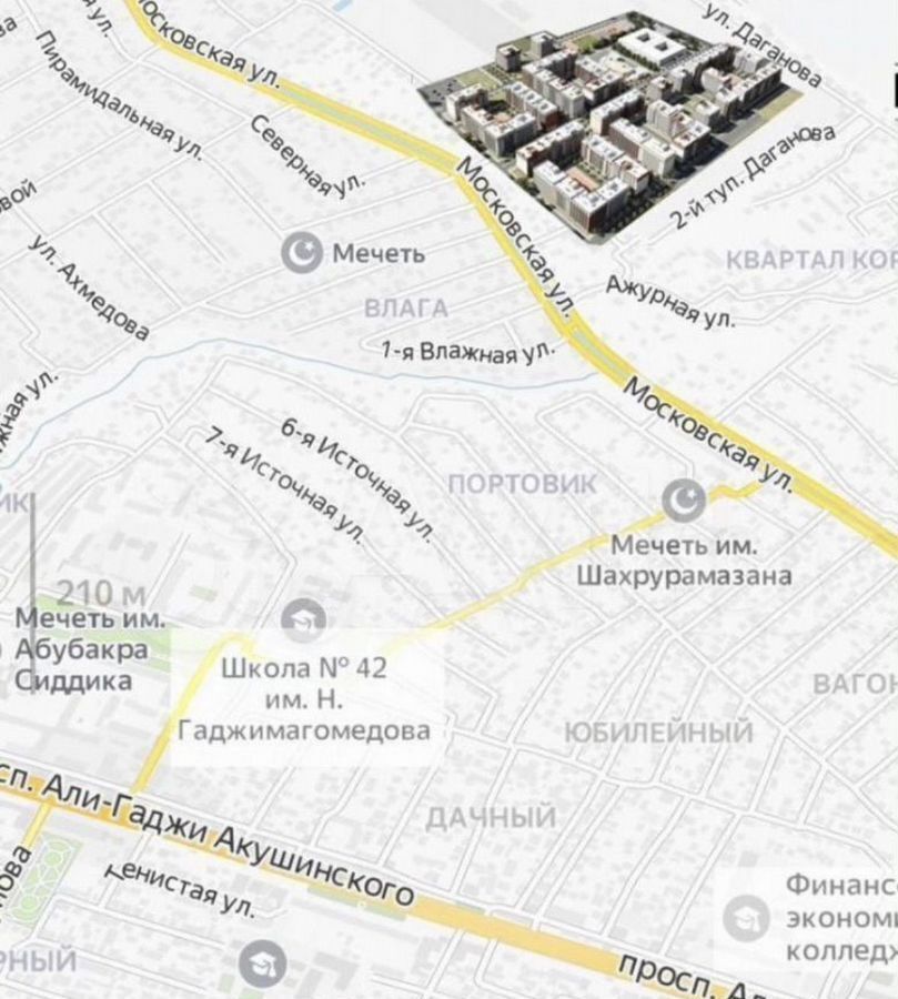 квартира г Махачкала р-н Кировский квартал КОР КОР, 2-й Ажурный пр., 4А фото 5