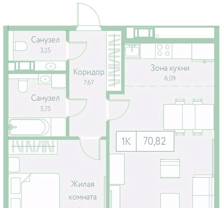квартира г Хабаровск р-н Центральный пер Доступный 14 фото 2