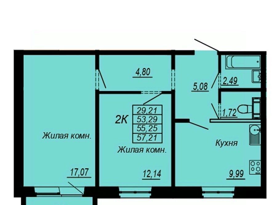 квартира г Хабаровск р-н Индустриальный Южный микрорайон ул Рокоссовского фото 1