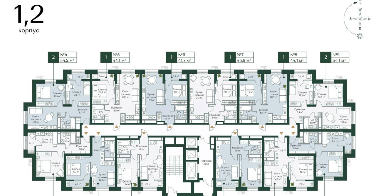 квартира г Волгоград р-н Советский ул Новосибирская 74 фото 2
