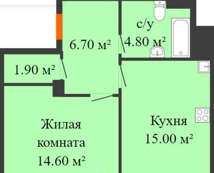 квартира г Нижний Новгород Горьковская ул Владимира Лузянина 3 фото 2