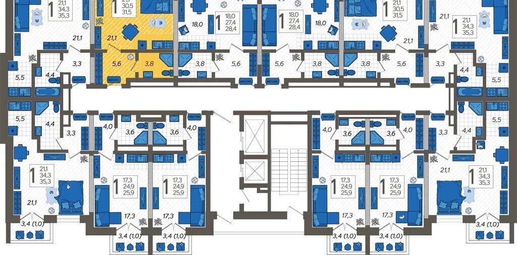 квартира г Сочи ул Искры 88к/6 фото 2
