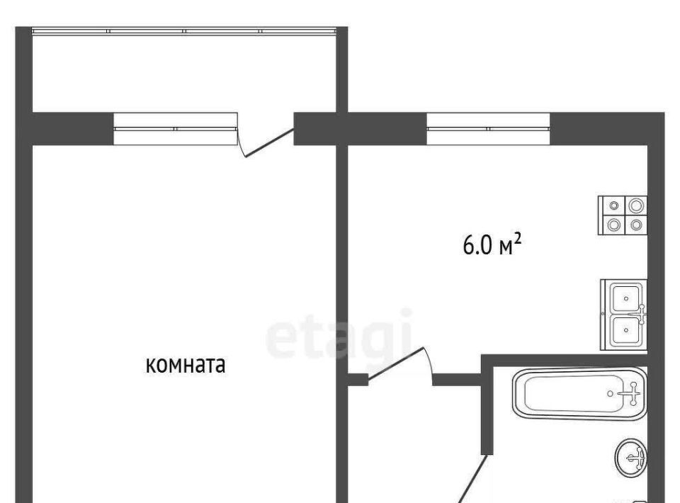 квартира г Воскресенск Новлянский ул Энгельса 6 фото 2