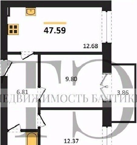 квартира г Пионерский ул Комсомольская 19 фото 1