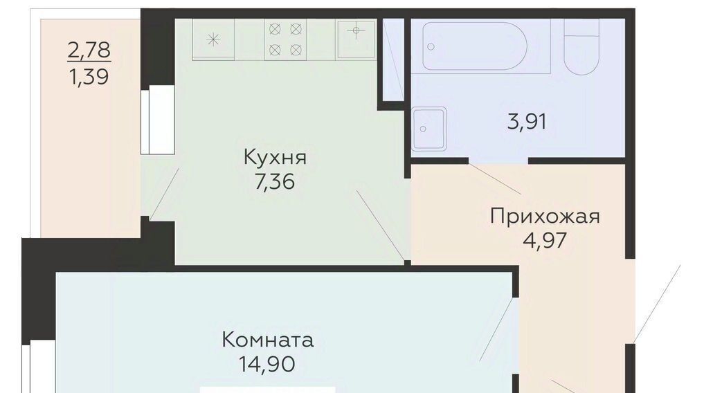 квартира г Воронеж р-н Советский Шилово ЖК «Авиапарк» фото 1