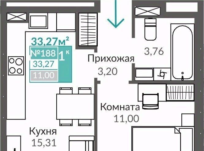 квартира г Симферополь р-н Киевский Крымская Роза фото 1