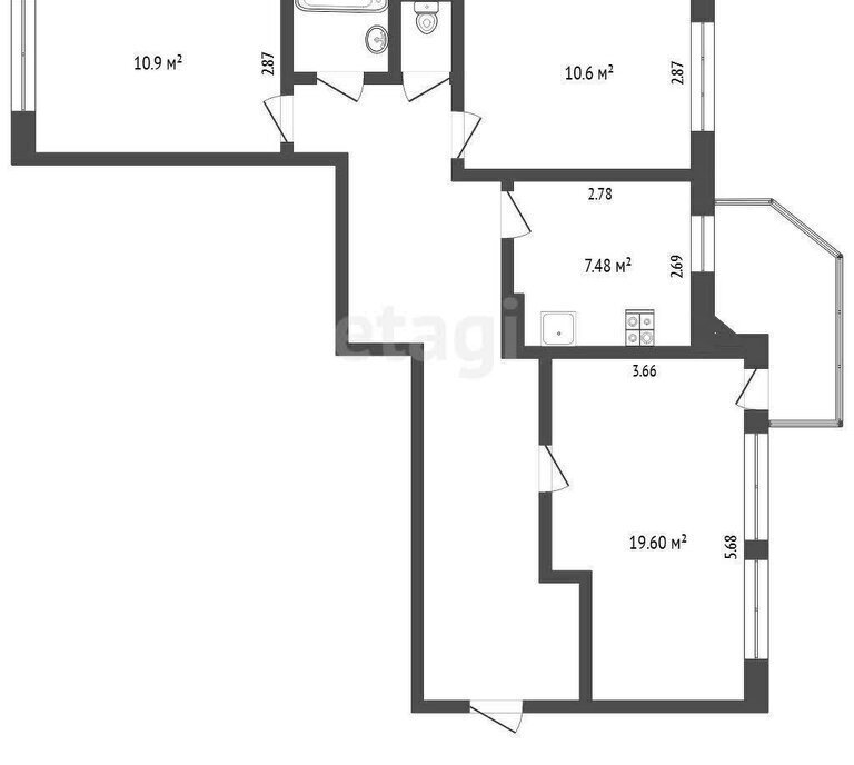 квартира г Тюмень ул Николая Чаплина 125 фото 1