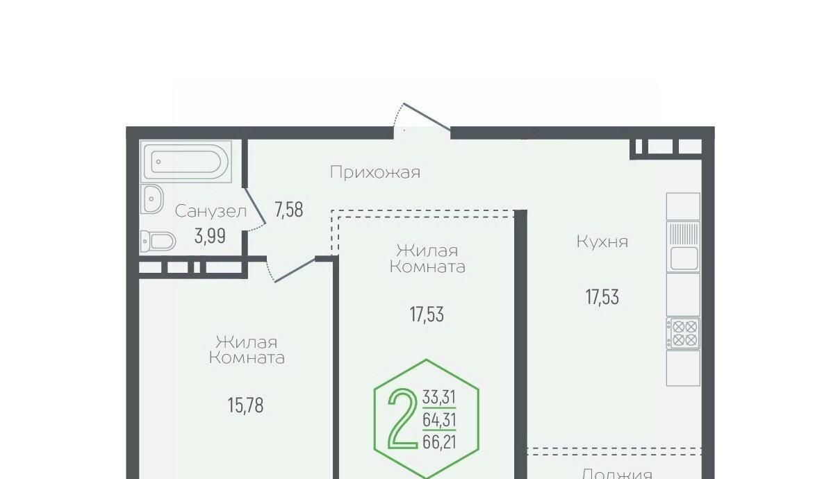 квартира г Краснодар р-н Центральный ул Обрывная 132/1к 3 фото 1