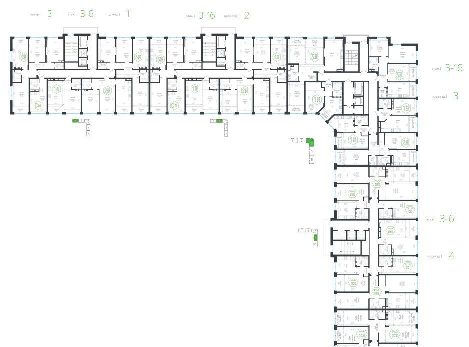квартира г Краснодар р-н Центральный ул Обрывная 132/1к 5 фото 2
