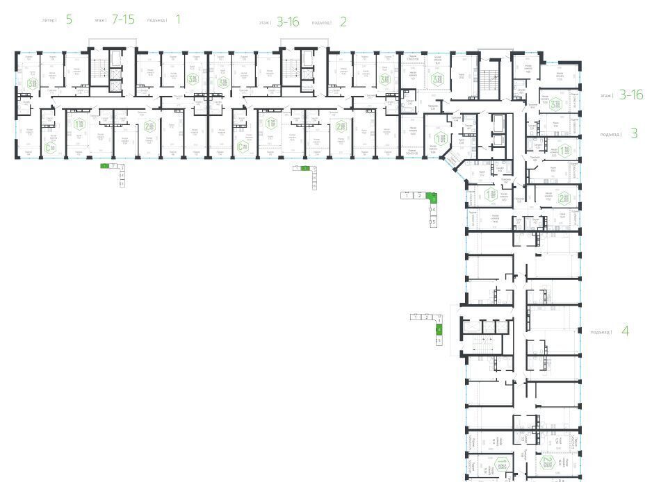 квартира г Краснодар р-н Центральный ул Обрывная 132/1к 5 фото 2