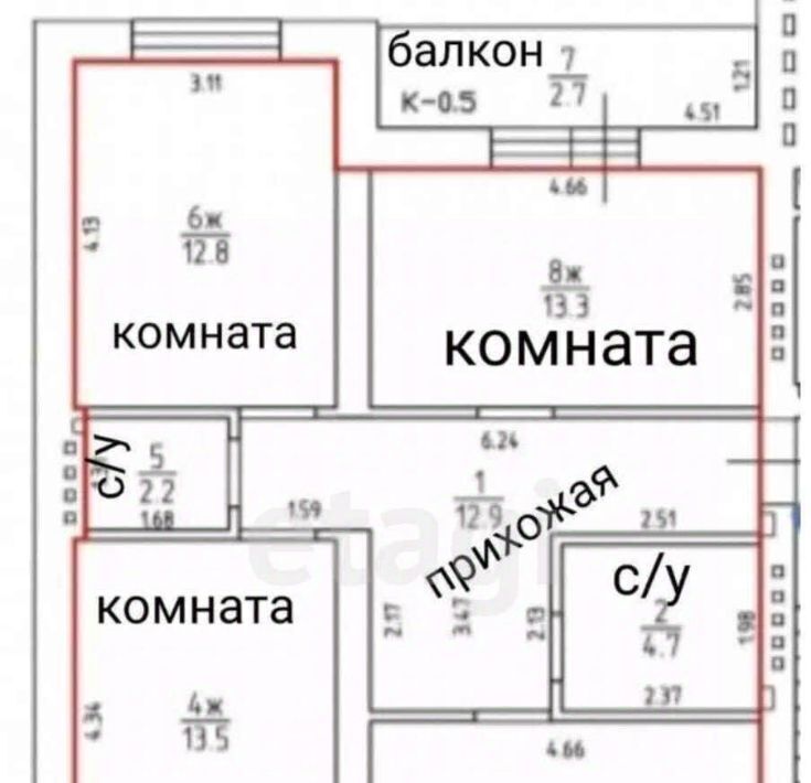 квартира г Калининград р-н Ленинградский ул А.Невского 273 фото 2