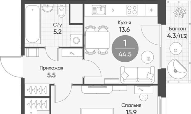 ЖК «Счастье в Кольцово» 1 Золотая Нива фото