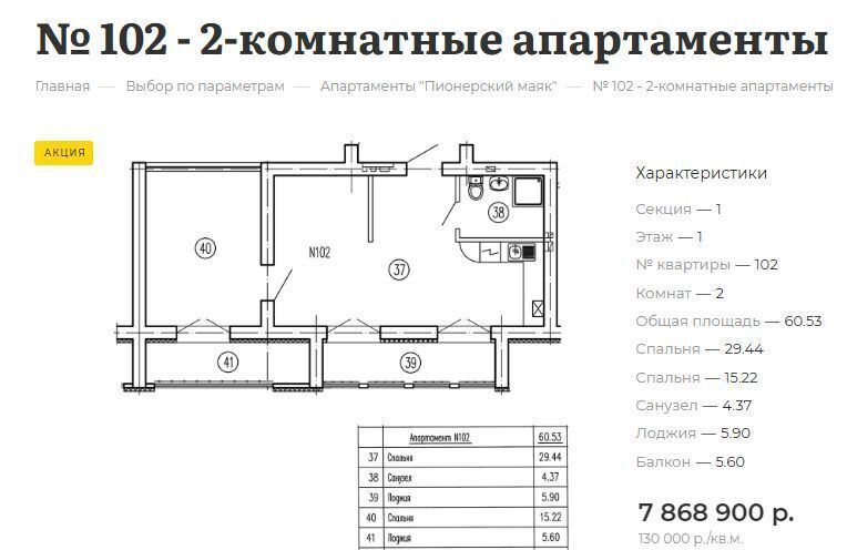 квартира г Пионерский ул Береговая з/у 22 фото 2