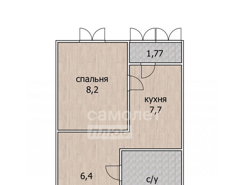 квартира г Уфа р-н Калининский ул Кольцевая 174 фото 9