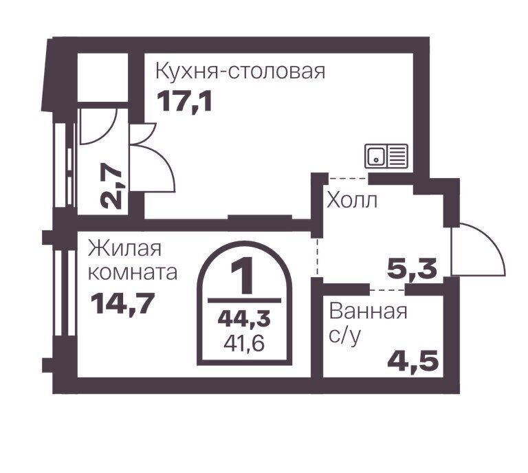 квартира г Челябинск ЖК Голос. Меридиан фото 1