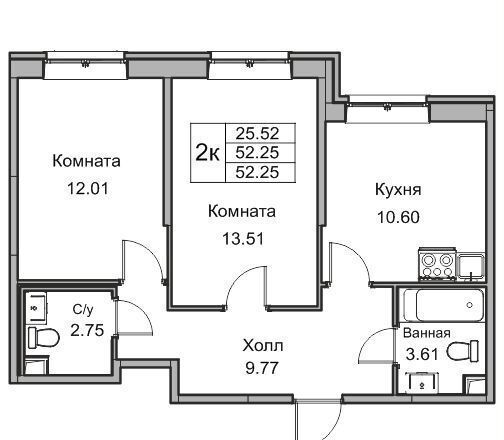 квартира г Санкт-Петербург р-н Приморский ул Ивинская 1 д. 15 фото 2