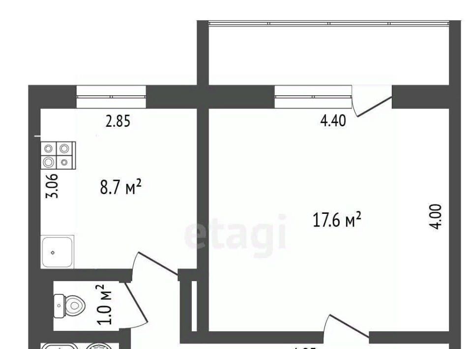 квартира г Березовский б-р Молодежный 14 4-й мкр фото 2
