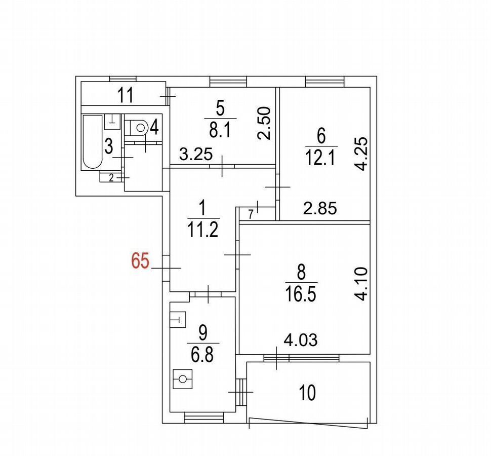 квартира г Астрахань р-н Советский ул Краснодарская 43к/3 фото 2