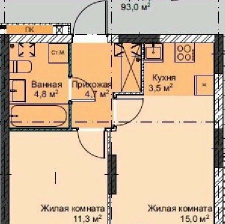 квартира г Владивосток р-н Первореченский БАМ фото 1