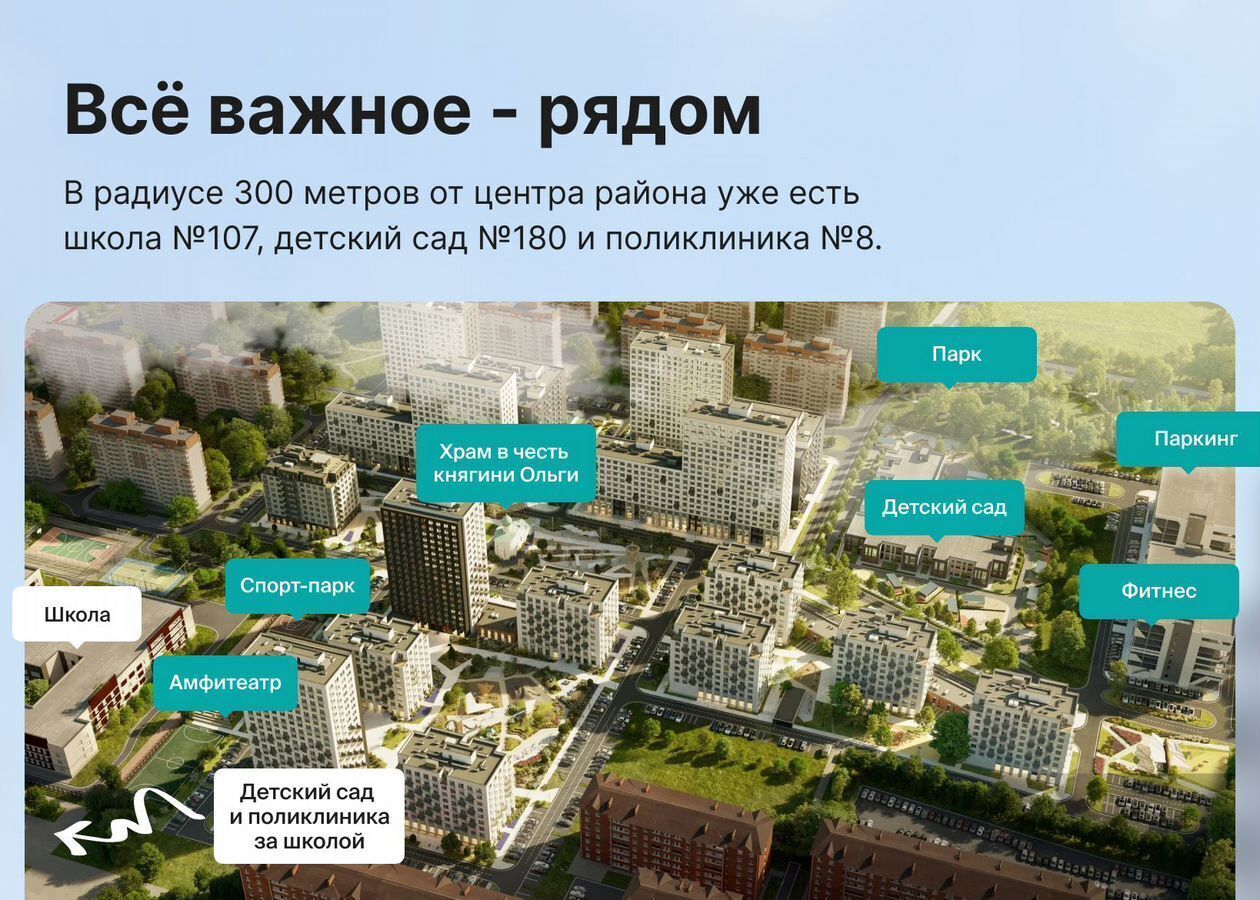 квартира г Краснодар р-н Прикубанский ул. Профессора Рудакова/Душистая/4-я Целиноградская, стр. 5 фото 10