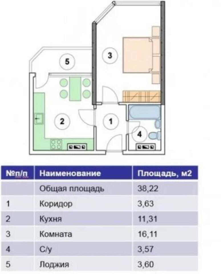 квартира р-н Анапский г Анапа ул Рождественская 55к/3 фото 3