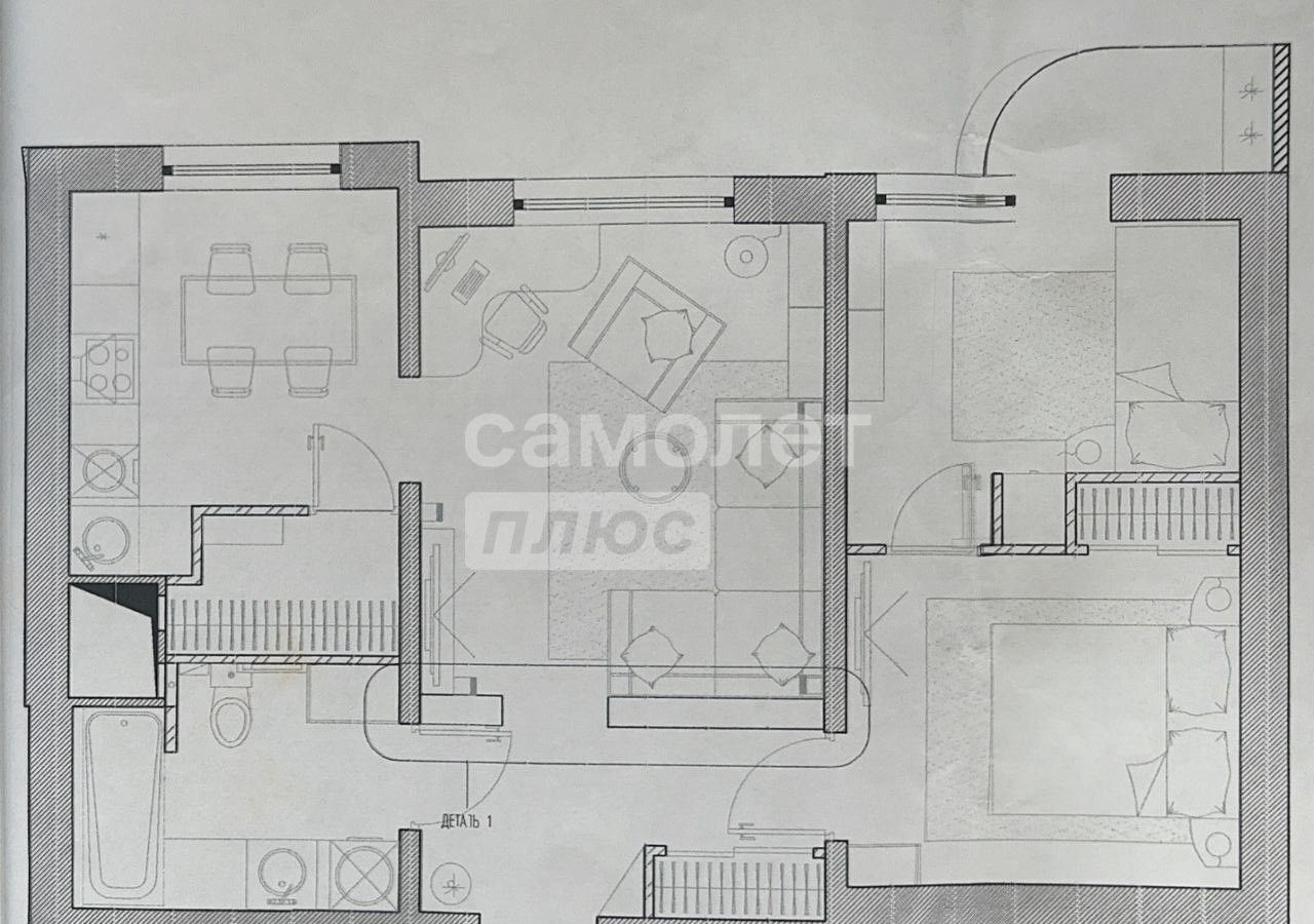 квартира г Одинцово Одинцовский г. о., Одинцово, ул. Чистяковой, 18, Сколково фото 19