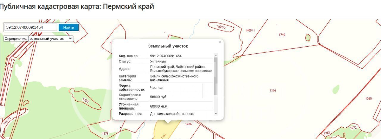 земля г Чайковский с Большой Букор ул Юбилейная фото 1