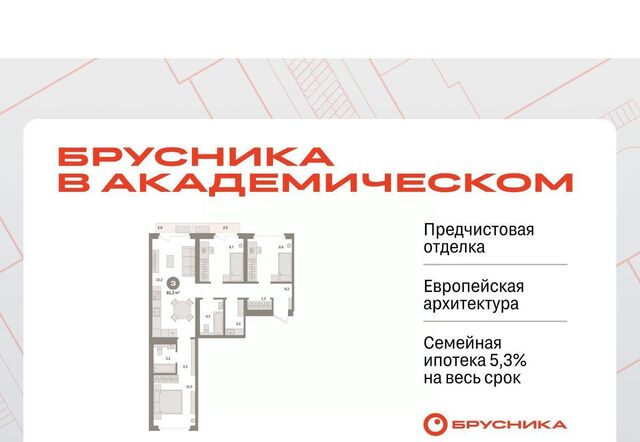 Академический Чкаловская ЖК Брусника в Академическом 19-й кв-л фото