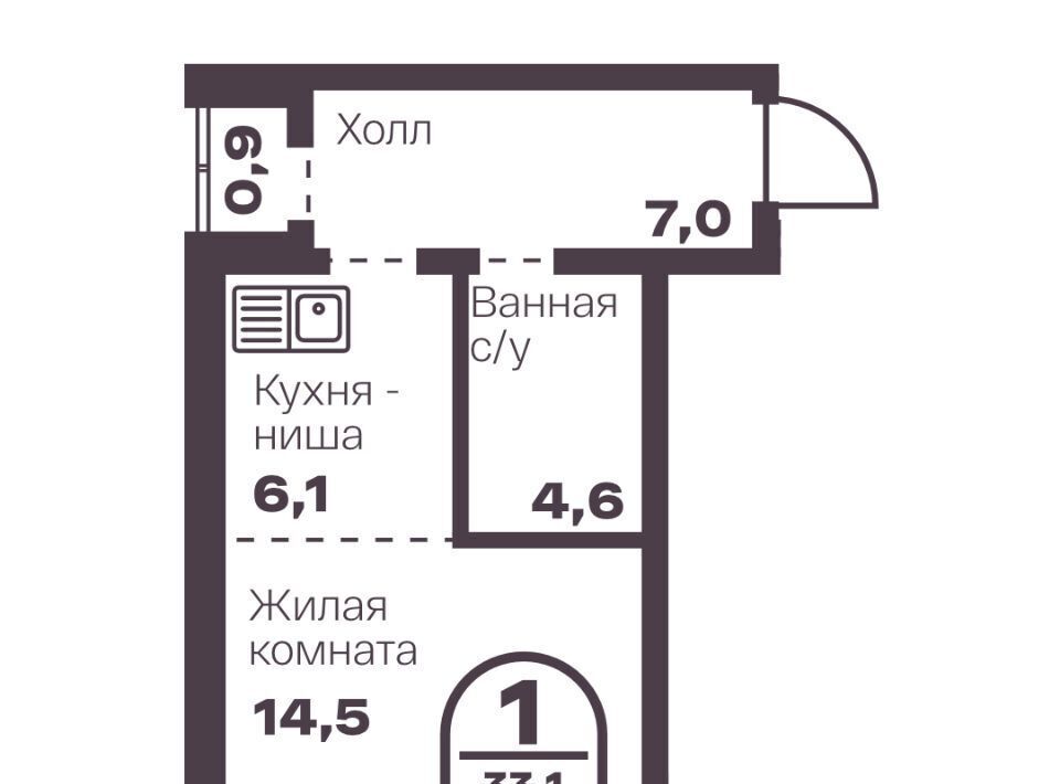 квартира г Челябинск р-н Тракторозаводский пр-кт Ленина 19в фото 1