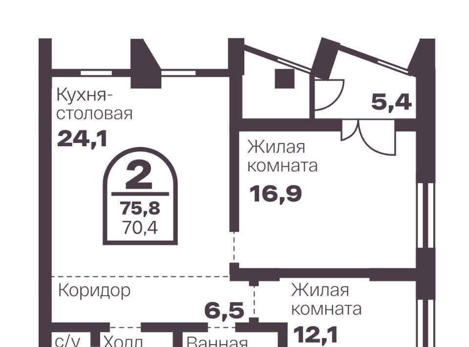 квартира г Челябинск р-н Тракторозаводский пр-кт Ленина 19в фото 1
