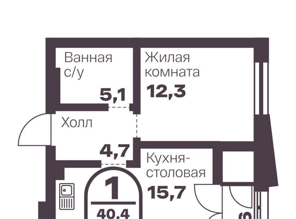 квартира г Челябинск р-н Тракторозаводский пр-кт Ленина 19в фото 1