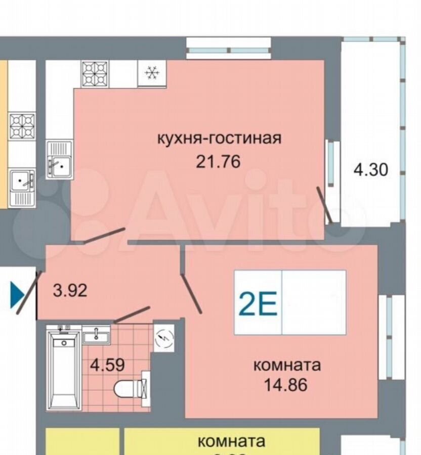 квартира г Санкт-Петербург ул Среднерогатская 13к/1 ЖК «Триумф Парк» Звёздная фото 18