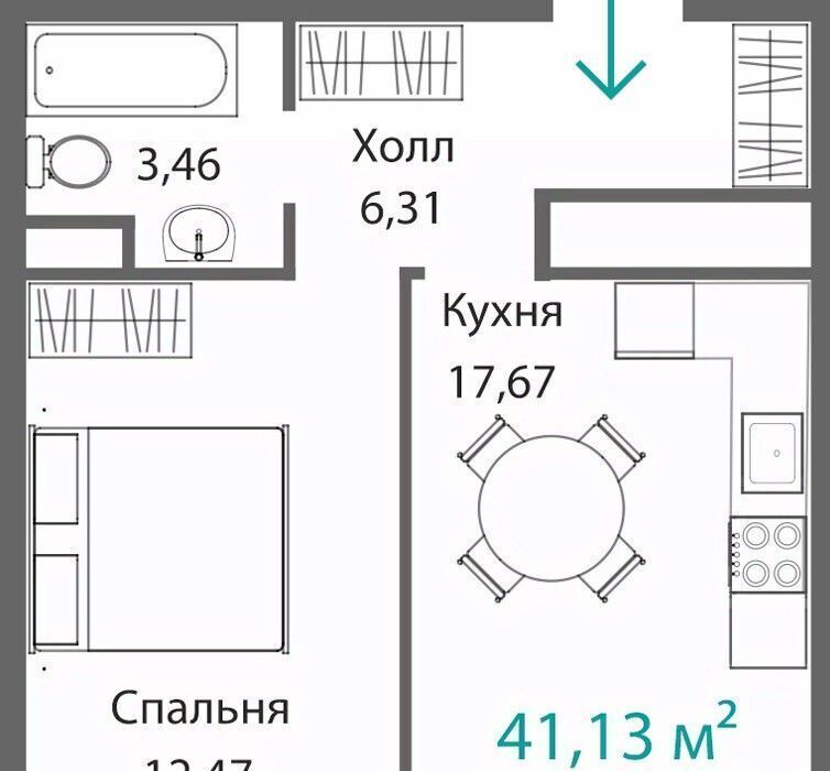 квартира г Симферополь р-н Киевский ЖК "БАРБАРИС" фото 1