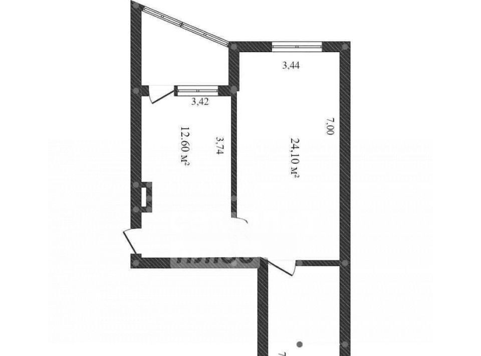 квартира г Сургут ул Университетская 21 20А фото 2