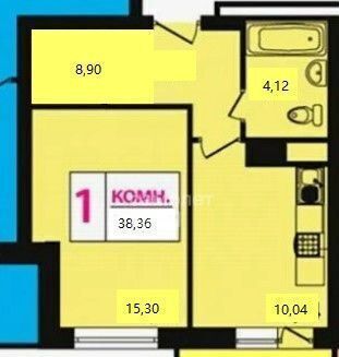 квартира городской округ Одинцовский г Звенигород ул Почтовая 36/3 ЖК «Центральный (Звенигород)» фото 11