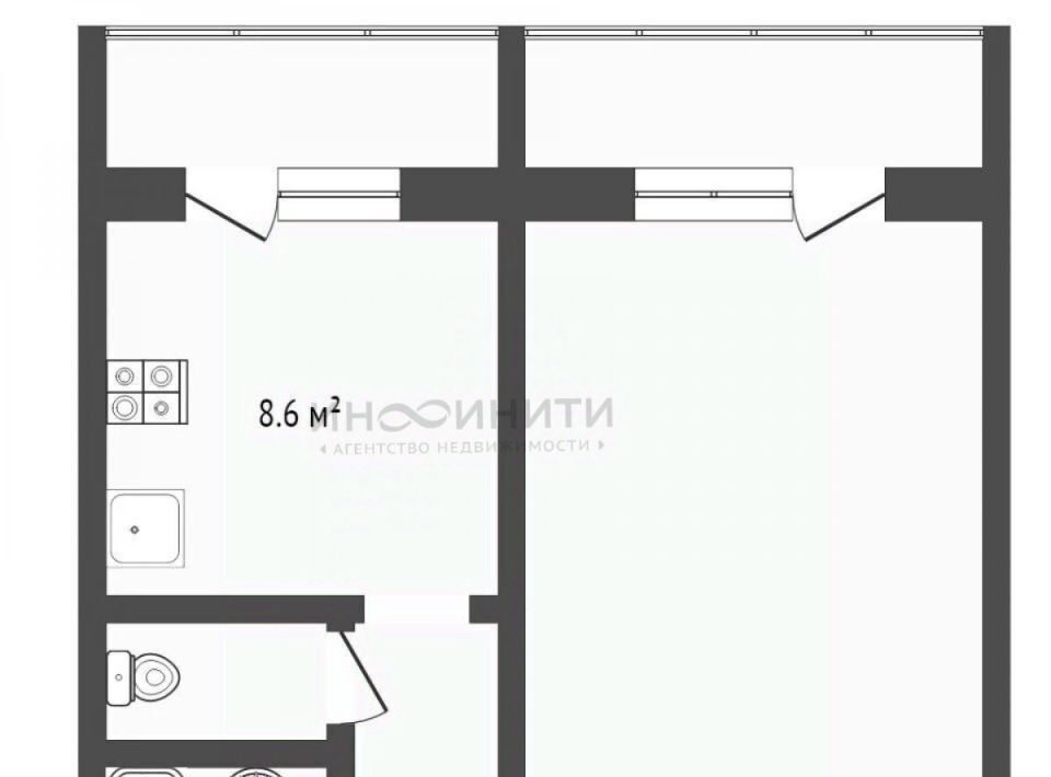 квартира г Москва метро Домодедовская ул Елецкая 8к/1 фото 18