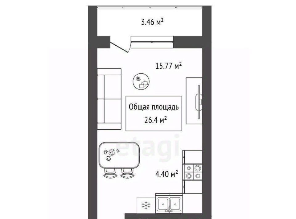 квартира г Новосибирск ул Забалуева 90 Площадь Маркса фото 2