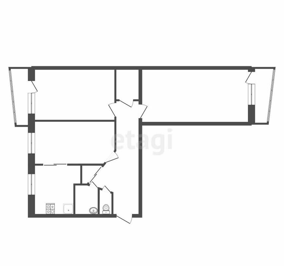 квартира г Обнинск ул Кутузова 4 фото 28