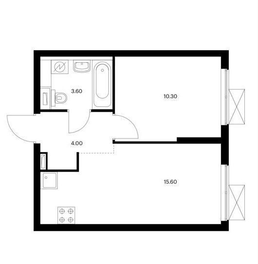 квартира г Москва метро Аминьевская ул Большая Очаковская 2к/2 фото 26