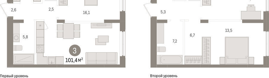 квартира г Новосибирск Заельцовская ул Аэропорт фото 2