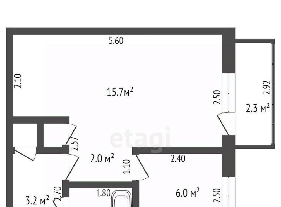 квартира р-н Топкинский г Топки ул Луначарского 9 фото 2
