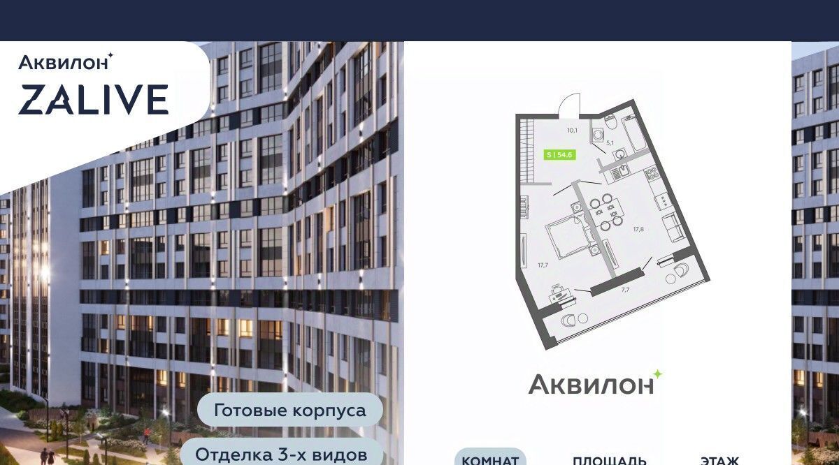 квартира г Санкт-Петербург метро Спортивная ул Чирикова 5 фото 1
